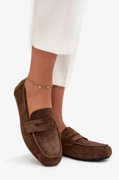 Loafersy Damskie|Mokasyny Damskie Zamszowe><noscript><img width=