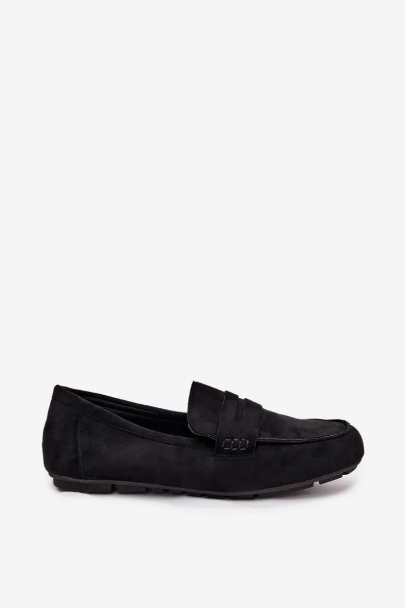 New Loafersy Mokasyny Damskie Płaskie Czarne Roseline Damskie Loafersy Damskie|Mokasyny Damskie Zamszowe