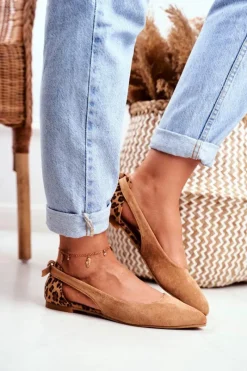 Baleriny Klasyczne></noscript>Boto Lu Boo Baleriny W Szpic Zamsz Camel Better