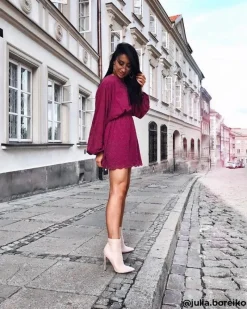 Clearance Boto Lu Boo Beżowe Wysokie Zamszowe Botki na Szpilce Cyrkonie Cubano