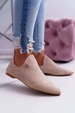 Brązowe I Beżowe Botki|Botki Zamszowe>Boto Lu Boo Botki Z Wycięciami Beżowe Chelsea