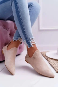 Brązowe I Beżowe Botki|Botki Zamszowe><noscript><img width=