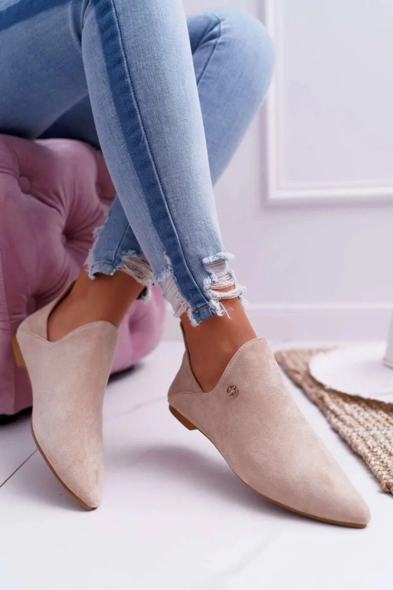 Brązowe I Beżowe Botki|Botki Zamszowe>Boto Lu Boo Botki Z Wycięciami Beżowe Chelsea