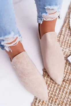 Brązowe I Beżowe Botki|Botki Zamszowe><noscript><img width=