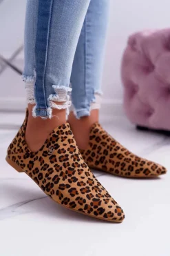 Boto Lu Boo Botki Z Wycięciami Leopard Chelsea