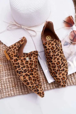 Boto Lu Boo Botki Z Wycięciami Leopard Chelsea