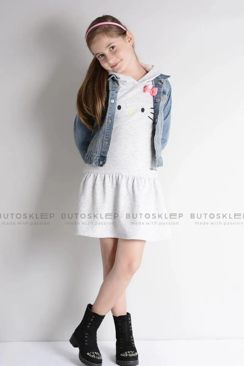 Discount Lu Boo Czarne Dziecięce Botki Za Kostkę z Cyrkoniami Zamsz LittleCarrie Dzieci Dziewczęce