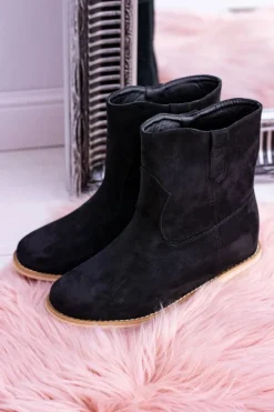 Online Lu Boo Czarne Wsuwane Botki Za Kostkę Trinity Damskie Brązowe I Beżowe Botki|Botki Płaskie