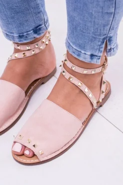 Sandały Płaskie><noscript><img width=