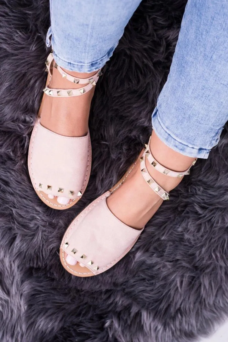 Sandały Płaskie>Boto Lu Boo Różowe Stylowe Sandały Pari