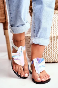 Best Boto Lu Boo Sandałki Odblaskowe Japonki Na Rzepy Lottie