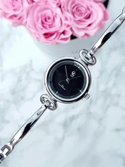 Zegarki>GG Luxe Luxe Damski Zegarek Na Bransolecie Srebrny Mega