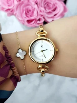 Clearance GG Luxe Luxe Damski Zegarek Na Bransolecie Złoty Mega