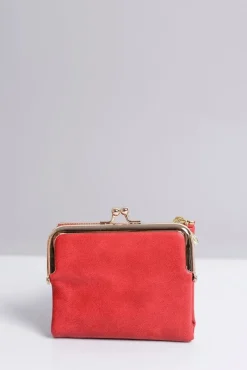 Hot Boto Mała Damska Czerwona Portmonetka