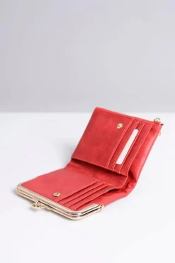 Hot Boto Mała Damska Czerwona Portmonetka