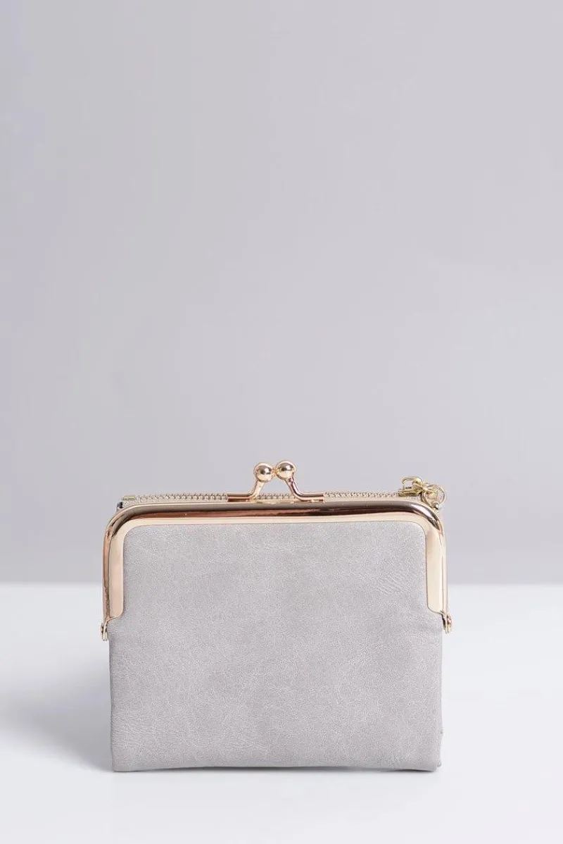 Best Boto Mała Damska Szara Portmonetka