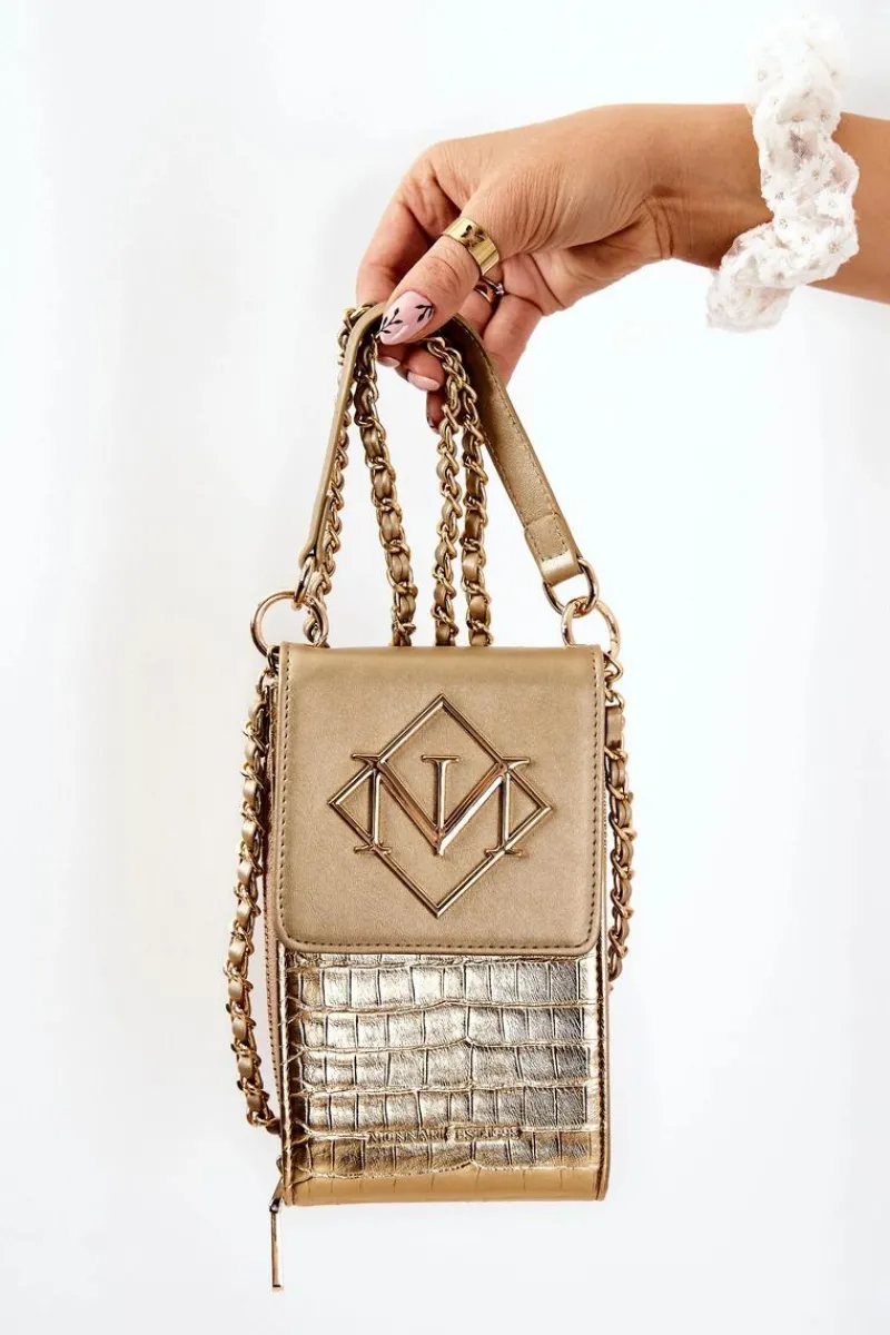 Torebki Monnari|Listonoszki>Monnari Mała Damska Torebka ETUA020-023 Złota