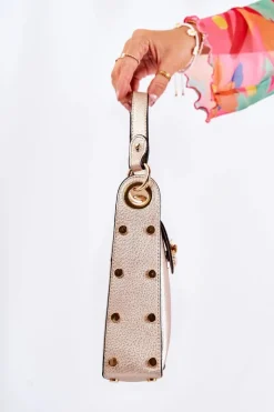 Boto Mała Damska Torebka Z Ozdobą Złota Ellies