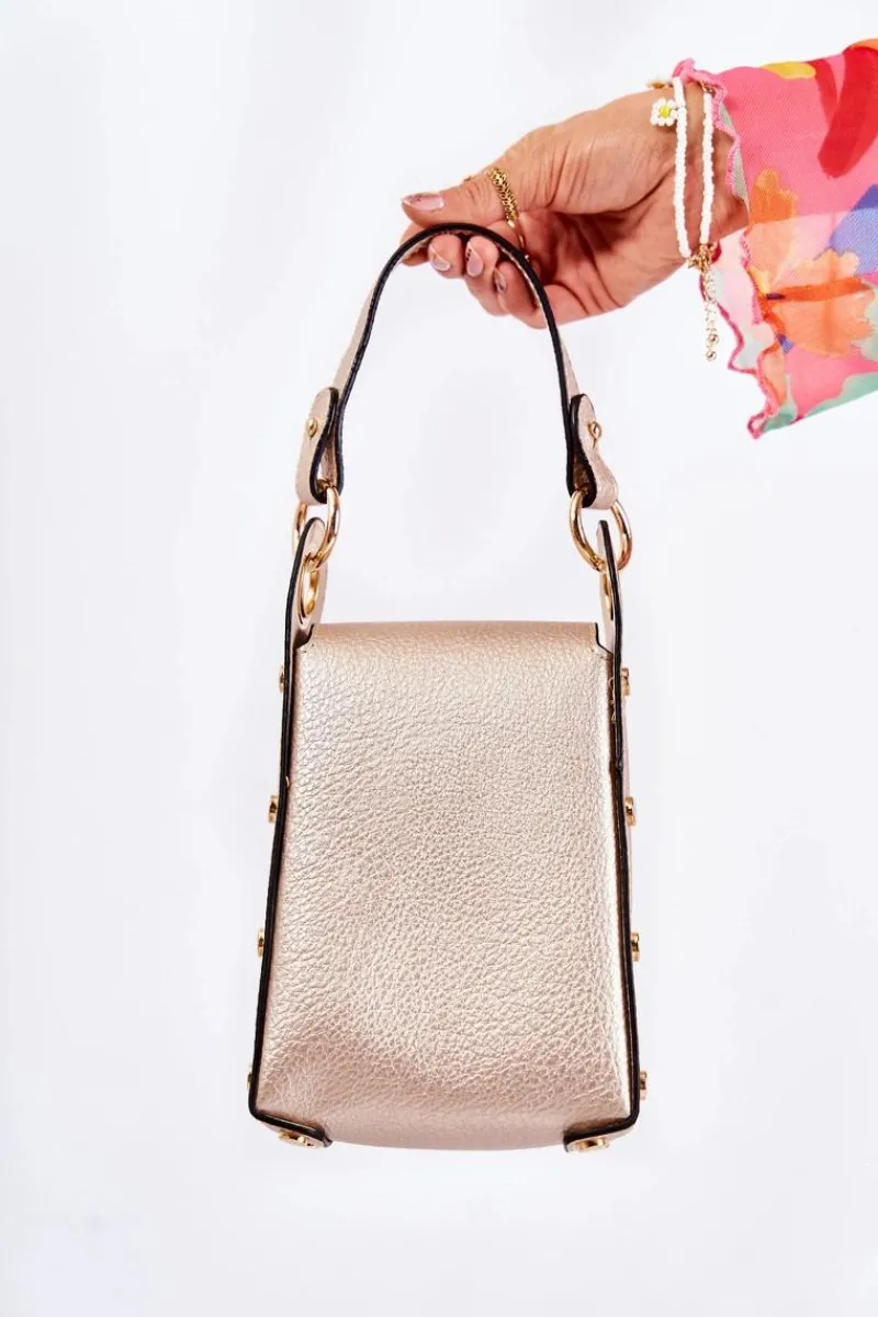 Boto Mała Damska Torebka Z Ozdobą Złota Ellies