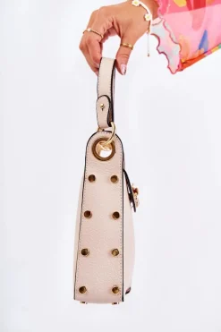 Outlet Boto Mała Damska Torebka Z Ozdobą Beżowa Ellies