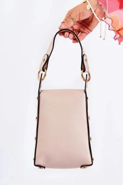 Outlet Boto Mała Damska Torebka Z Ozdobą Beżowa Ellies