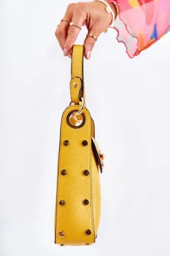 Listonoszki>Boto Mała Damska Torebka Z Ozdobą Żółta Ellies