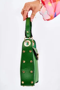 Best Mała Damska Torebka Z Ozdobą Zielona Ellies Listonoszki