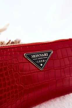 Discount Monnari Mała Kosmetyczka CSM0070-005 Czerwona