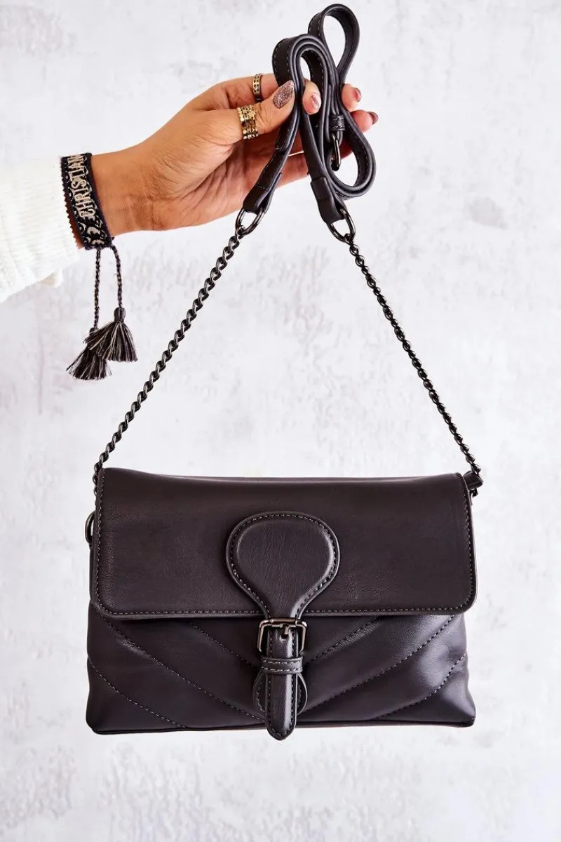 New Boto Mała Pikowana Listonoszka Szara Hailee