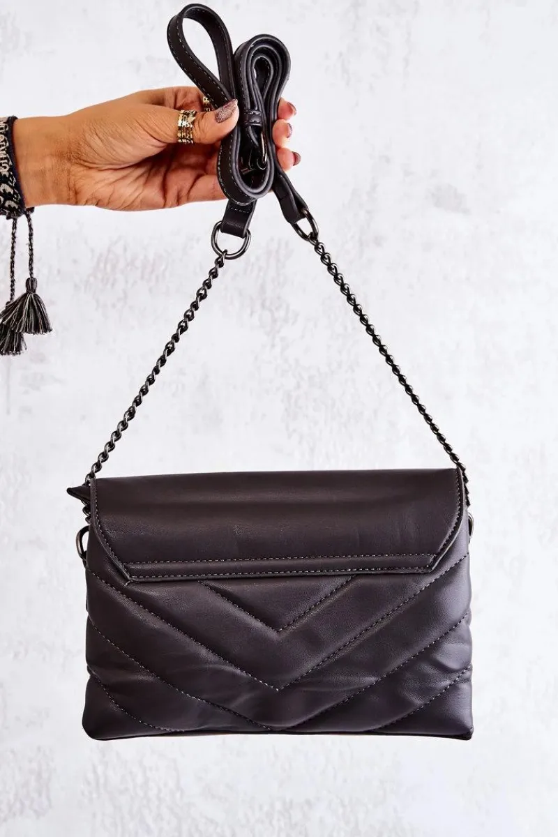 New Boto Mała Pikowana Listonoszka Szara Hailee