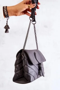 New Boto Mała Pikowana Listonoszka Szara Hailee