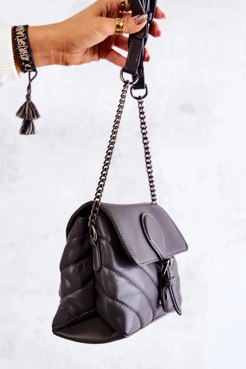 New Boto Mała Pikowana Listonoszka Szara Hailee