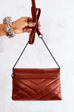 Best Mała Pikowana Listonoszka Brązowa Hailee Listonoszki