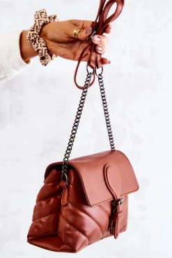 Best Mała Pikowana Listonoszka Brązowa Hailee Listonoszki