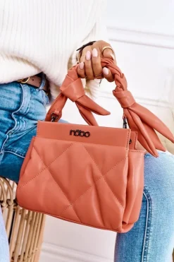 Torebki Nobo|Listonoszki></noscript>Nobo Mała Pikowana Torebka Na Łańcuszku NBAG-K1330 Brzoskwiniowa