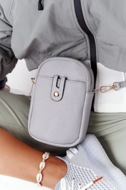 Best Boto Mała Saszetka Damska Na Pas Amsterdam Szara