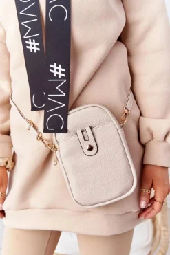 Online Mała Saszetka Damska Na Pas Amsterdam Beżowa Listonoszki