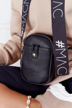 Listonoszki>Boto Mała Saszetka Damska Na Pas Amsterdam Czarna