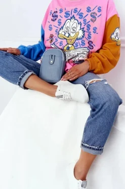 Sale Mała Saszetka Damska Na Pas Amsterdam Błękitna Listonoszki