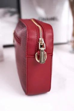 Torebki Monnari|Listonoszki>Monnari Mała Torebka Damska Listonoszka BAG7480-005 Czerwona