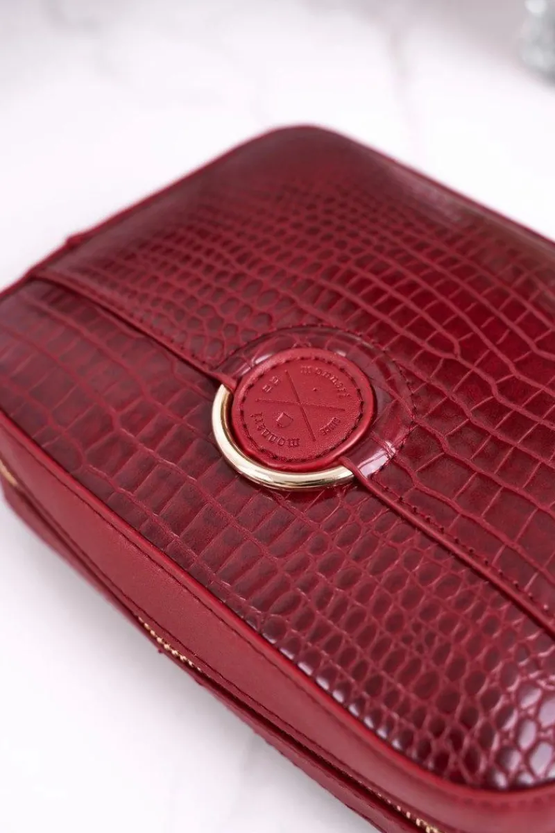 Torebki Monnari|Listonoszki>Monnari Mała Torebka Damska Listonoszka BAG7480-005 Czerwona