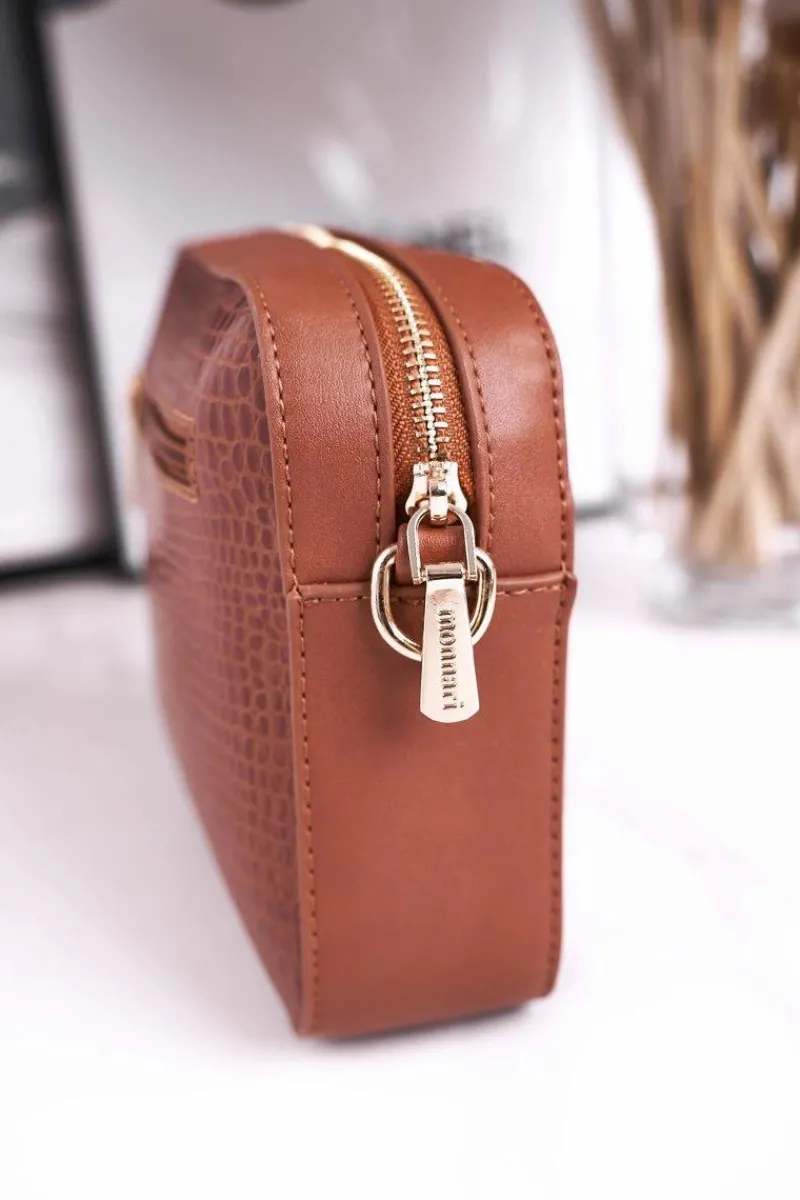 Hot Mała Torebka Damska Listonoszka BAG7480-017 Karmelowa Torebki Monnari|Listonoszki