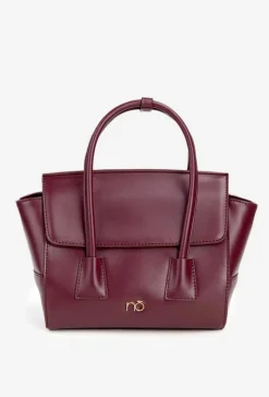 Best Nobo Mała Torebka Kuferek BAG5800-M05 Bordowa Czerwony