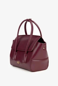 Best Nobo Mała Torebka Kuferek BAG5800-M05 Bordowa Czerwony