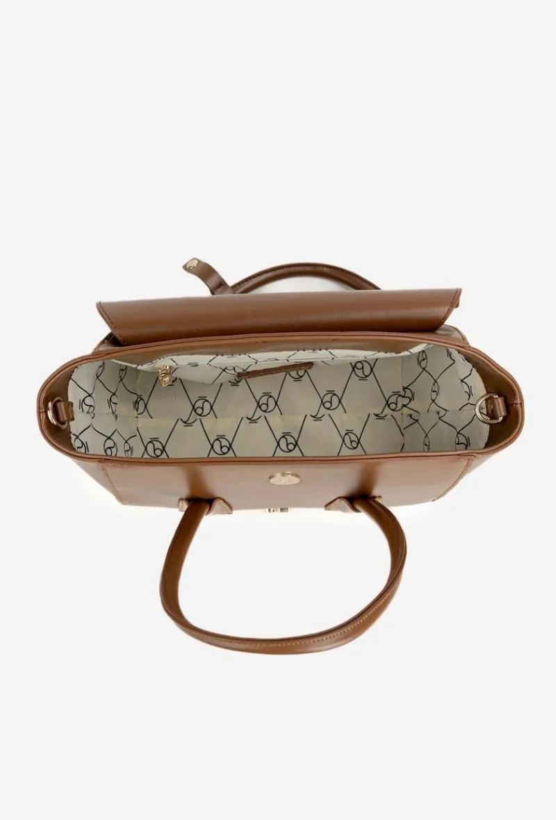 Online Mała Torebka Kuferek BAG5800-M17 Jasnobrązowa Torebki Nobo|Torebki Kuferki