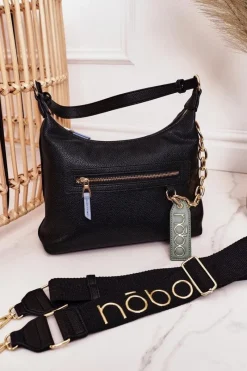 Outlet Mała Torebka Na Ramię NBAG-K1820 Czarna Torebki Nobo|Listonoszki