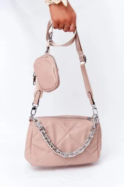 Discount Boto Mała Torebka Na Ramię Z Saszetką Barcelona Nude