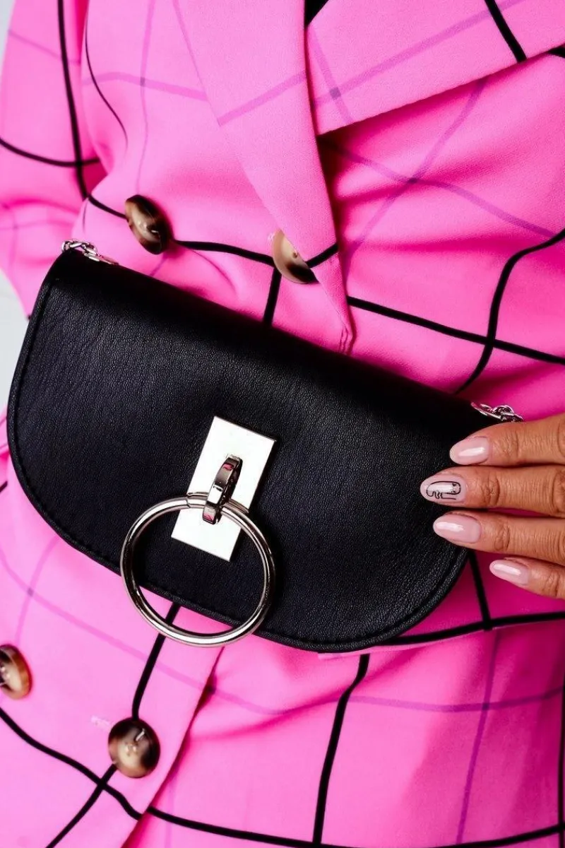 Best Boto Mała Torebka Nerka 2w1 Bruno Rossi Czarna