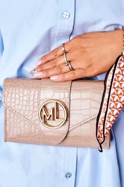 Hot Mała Torebka Nerka 2w1 Bruno Rossi Beżowa Nerki|Torebki Klasyczne