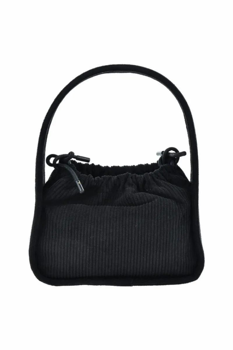 Torebki Klasyczne>Big Star Shoes Mała Torebka Sztruksowa Big Star OO574055 Czarna